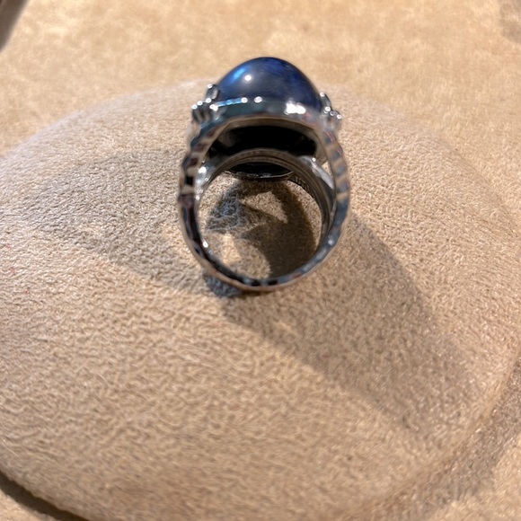 Beautiful blue silver ring - Picture 3 of 4